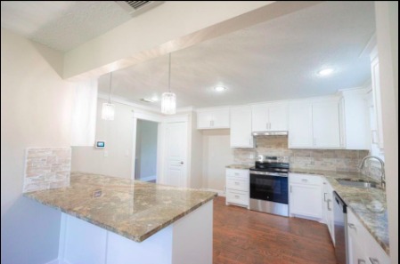 Conference room desk with laptop 